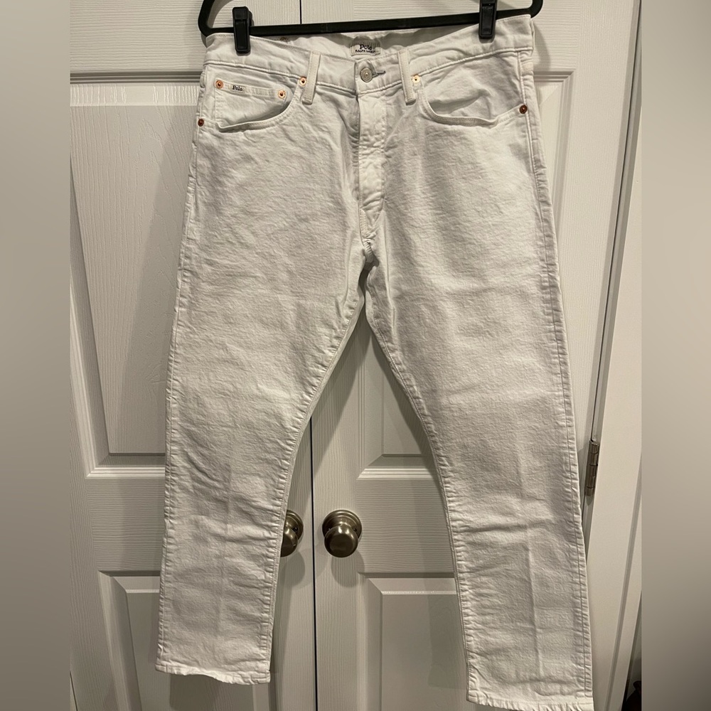 Polo Ralph Lauren - Varick Slim Straight - White Jeans - 34 x 30